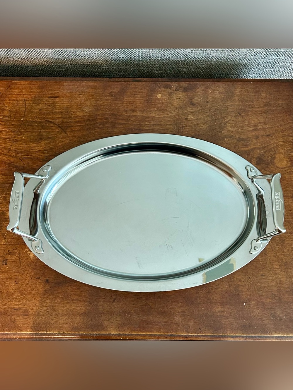 All-Clad Stainless Steel Oval Serving Platter Tray 16” x 10” Large
